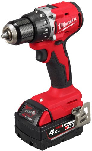 Milwaukee m18 blpdrc-422c m18 klopboormachine 60nm compact brushless, 1 x 4,0 ah 1x 2,0ah - 4933492825
