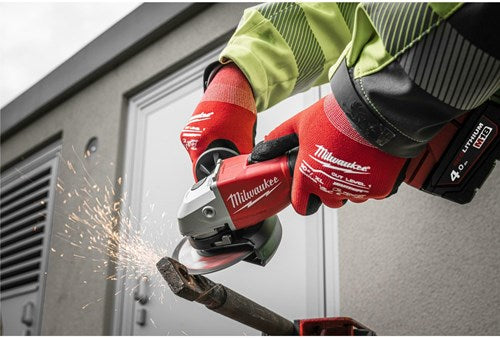 Milwaukee m18 blsag125x-402x | m18™ koolborstelloze 125mm haakse slijper met schuifschakelaar (2x 4.0ah accu's) - 4933492644