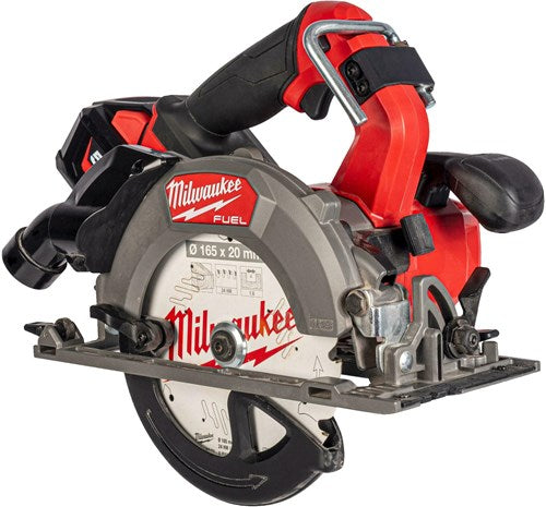 Milwaukee m18 fcsdc165-552c | fuel accu cirkelzaag 18v 165mm in transportkoffer (2x 5.5ah accu + m12-18 fc lader) - 4933499997