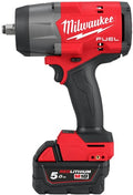 Milwaukee m18 fhiw2f12-502x m18 fuel™ slagmoersleutel 1 2 high trq, 1491nm frictiering, 2 x 5,0 ah - 4933492783