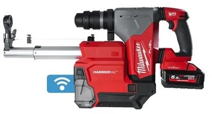 Milwaukee m18 onefhpx del-552c | sds-plus boorhamer met stofafzuiging | set | 2x 5,0ah accu - 4933478498