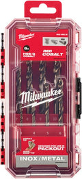 Milwaukee accessoires milwaukee metaalboren set | red cobalt | hss-ground | din 338 | cobalt | 8-delig - 4932499256