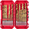 Milwaukee accessoires milwaukee metaalborenset | shockwave red hex |packout ready box | hss-g - 4932500420