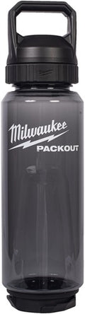 Milwaukee packout™ plastic fles met drinkdop | 1005 ml | zwart - 4932498640