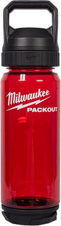 Milwaukee packout™ plastic fles met drinkdop | 740 ml | rood - 4932498636