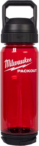 Milwaukee packout™ plastic fles met drinkdop | 740 ml | rood - 4932498636
