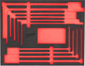 Milwaukee vervangende foam inlay voor t-dopsleutel set met cardangewricht | 8-delig - 4932499114