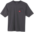 Milwaukee wtssgr xl t-shirt work short sleeve grey xl - 4932493011