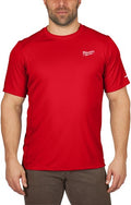 Milwaukee ww ss rd l t-shirt workskin™ warm weather short sleeve red l - 4932493070