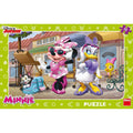 DinoToys Dino-Puzzle – Disney Minnie und Daisy in Montmartre – 15 Teile