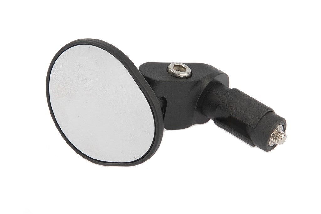 Mirage Spiegel mit Stecker, kleine Lenkerenden links und rechts, schwarz