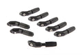 Mirage Kotflügelhalterung ø3,2 mm – 8-teiliges Set – schwarz
