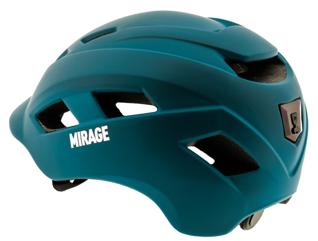 Buzaglo mirage city e-bike helm 55-58cm, met fidlock, led, mat blauw