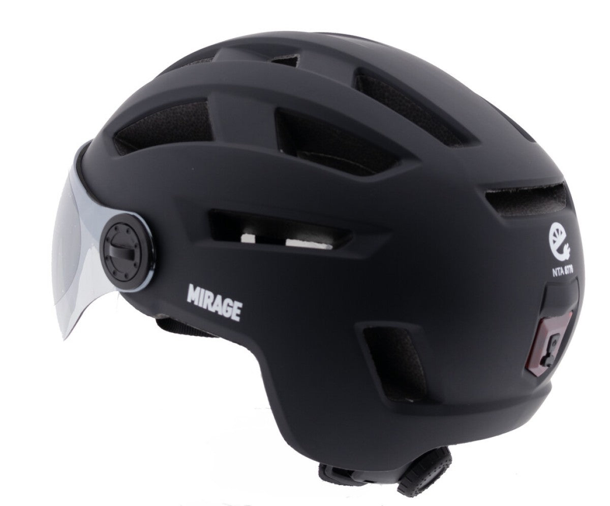 Mirage Urban-Helm Speed ​​Pedelec LED 58-61 cm matt schwarz