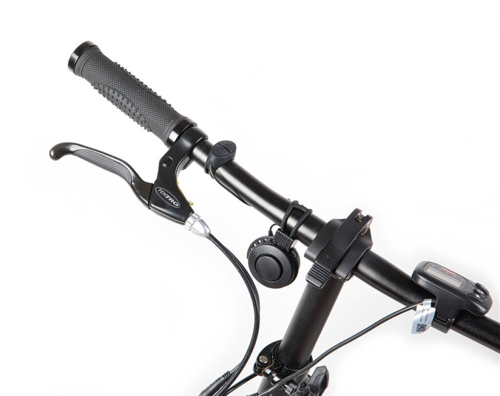 Mirage E-Bike-Hupe, schwarz, 80–90 dB, USB-aufladbar