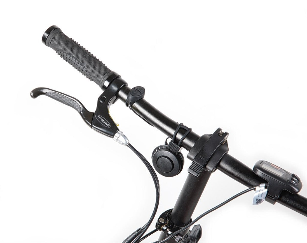 Mirage E-Bike-Hupe, schwarz, 80–90 dB, USB-aufladbar