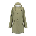 Mirage Regenmantel/Trenchcoat – Größe L – Aus weichem Polyester – Olivgrün