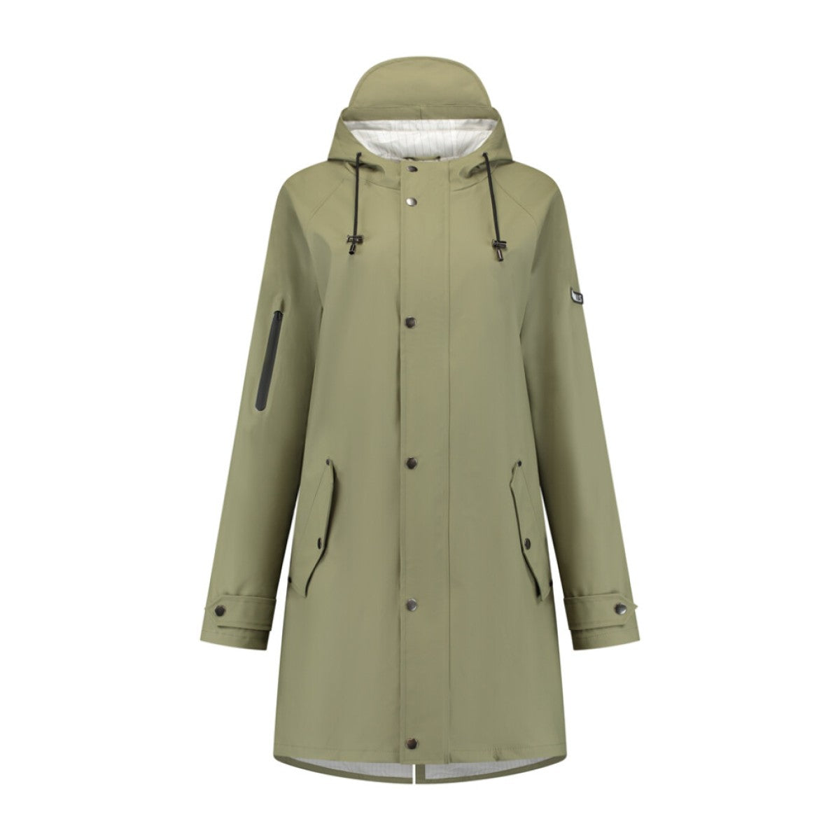 Mirage Regenmantel/Trenchcoat – Größe XL – Aus weichem Polyester – Olivgrün