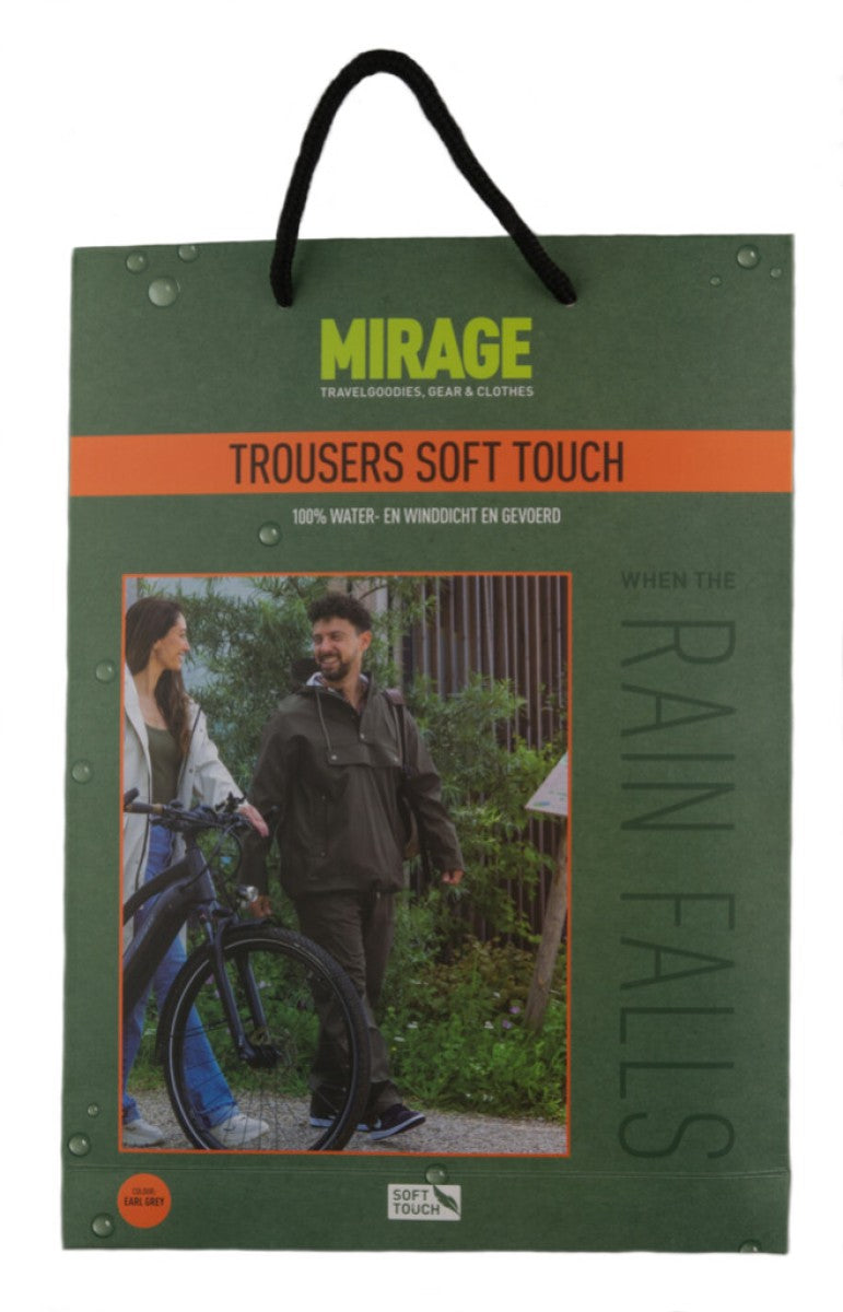 Mirage Regenhose Soft Touch - Größe XL - Earl Grey