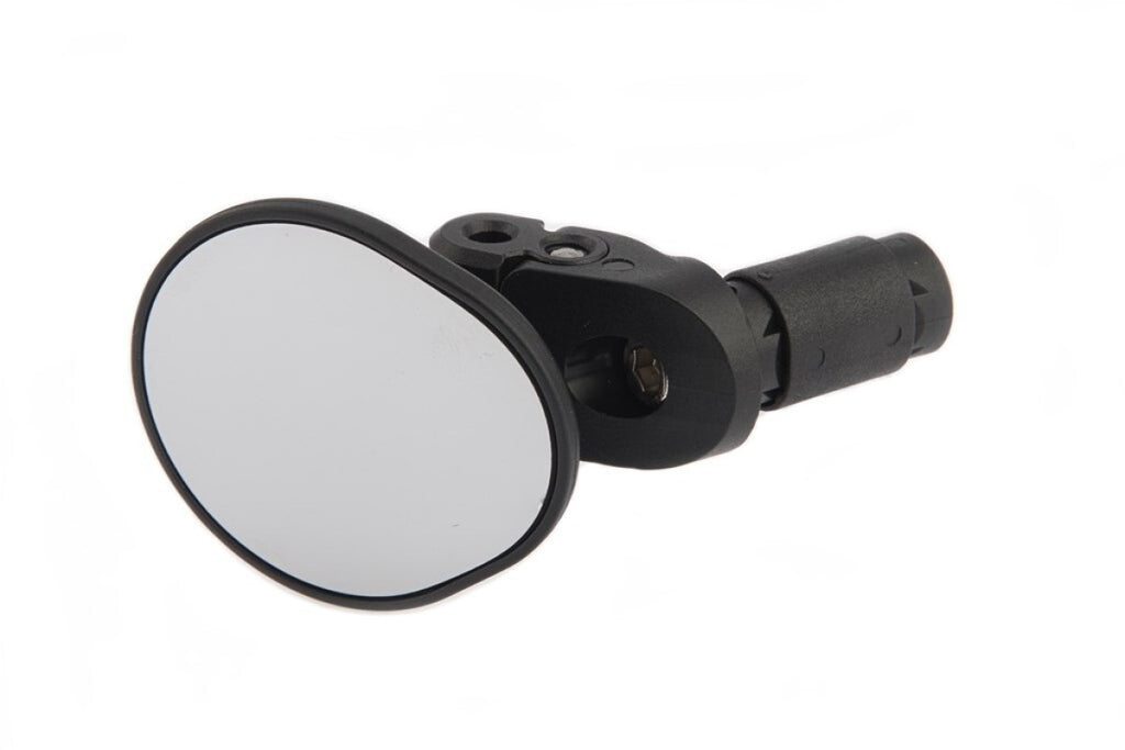 Mirage Spiegel mit Stecker, kleine Lenkerenden links und rechts, schwarz