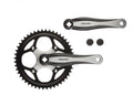 Miranda  beta 1+ crankstel 48t 3 32“ verwisselbaar, zwart zilver