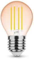 Enzo modee led kogel e27 4-28w 1800k filament amber dimbaar - led7430