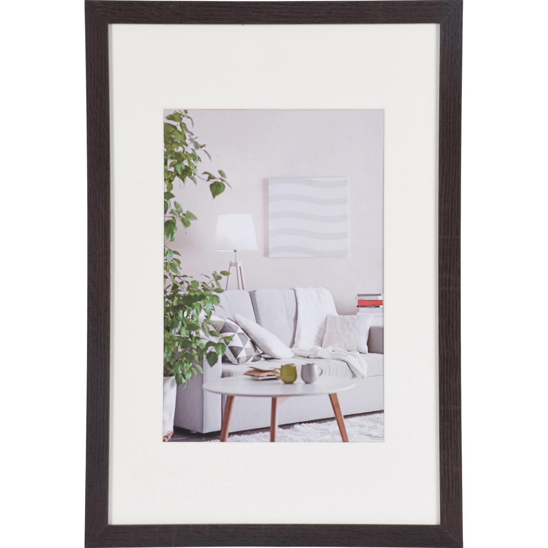 Henzo modern fotolijst 30x45cm d.bruin
