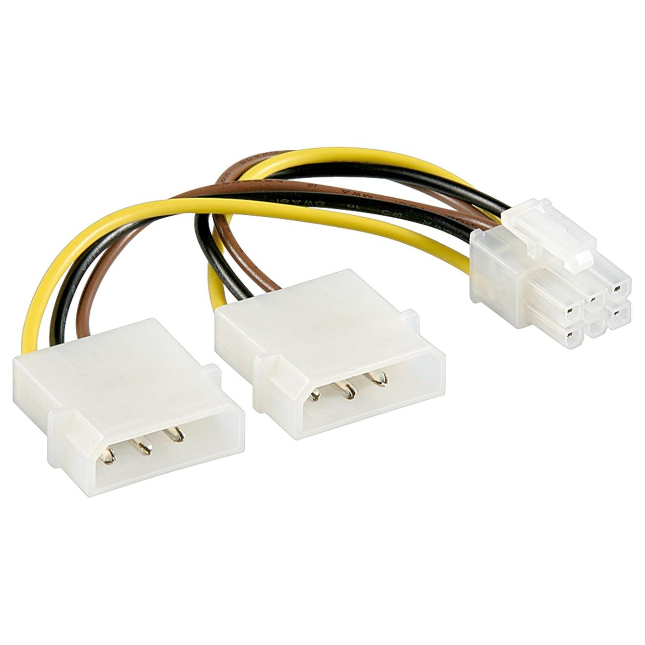 Molex naar pcie voedingskabel