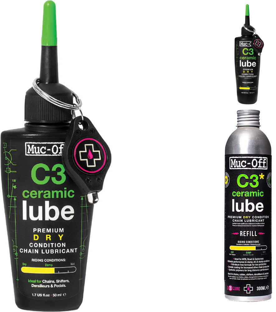 Muc-off fietsonderhoud c3 dry ceramic lube 300ml navulverpakking
