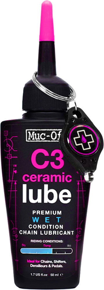 Muc-off c3 ceramic wet lube chain lubricant