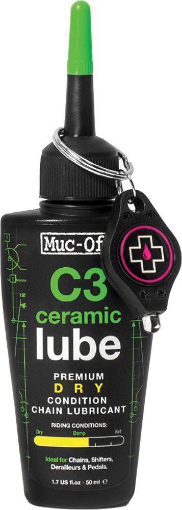 Muc-off fietsonderhoud c3 dry ceramic lube 300ml navulverpakking
