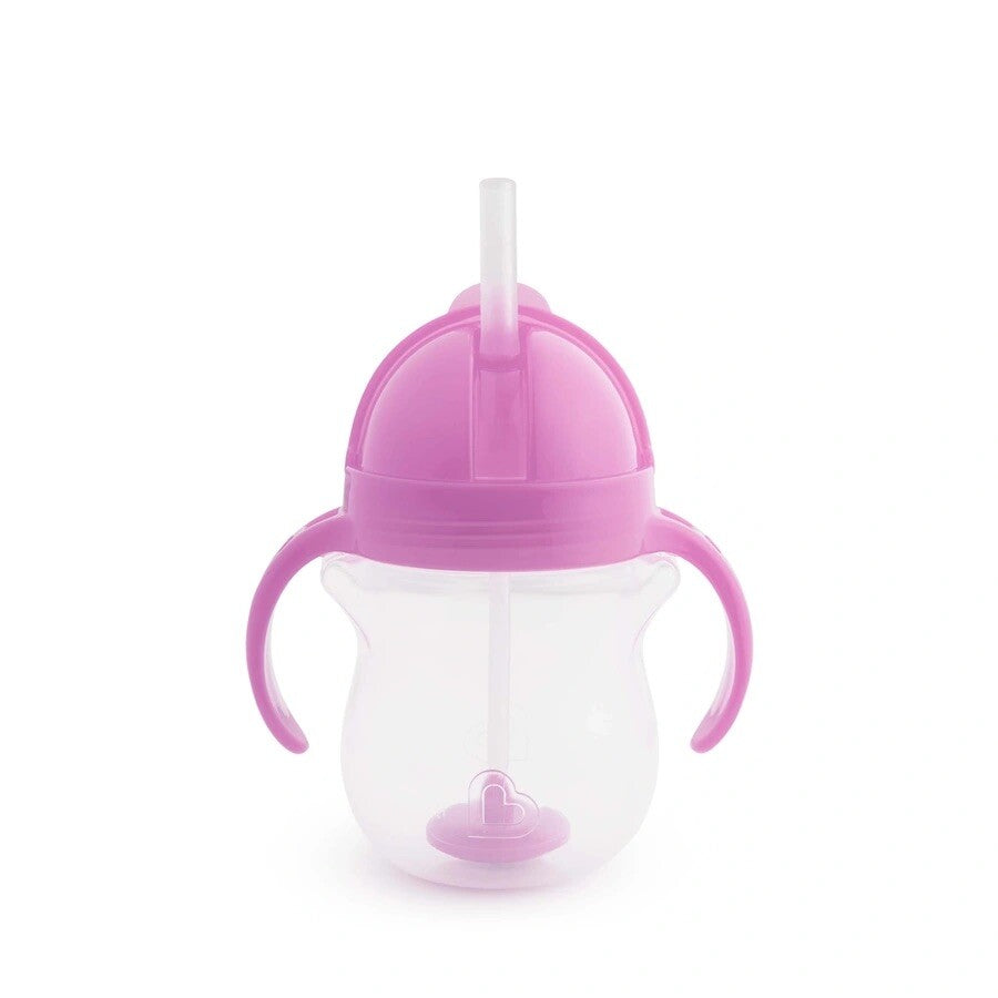 Munchkin tip sip straw cup weighted 207ml paars