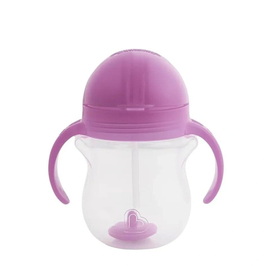 Munchkin tip sip straw cup weighted 207ml paars