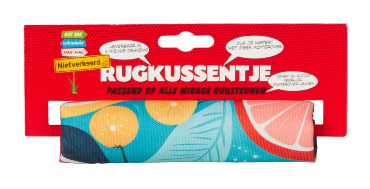 Das Kissen ist zur Rückenstütze gar nicht schlecht.