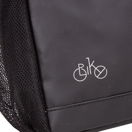 Bike carbon waterafstotende fietsschoudertas 12l zwart