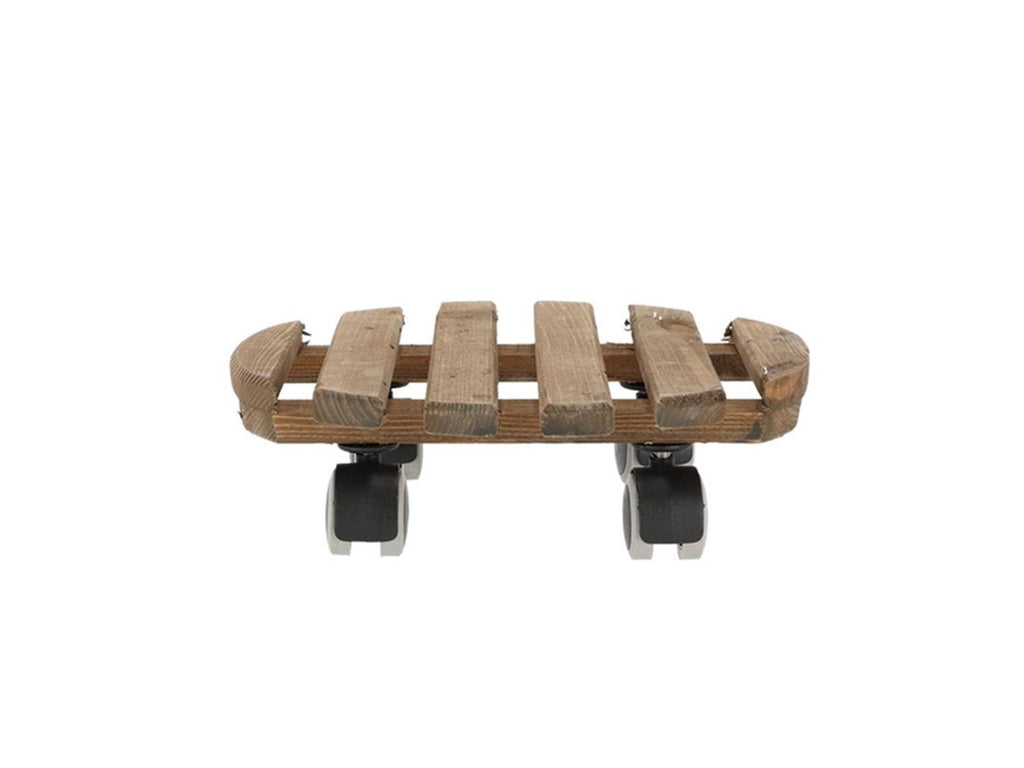 Esschert design plantentrolley bruin rond indoor ã˜29cm