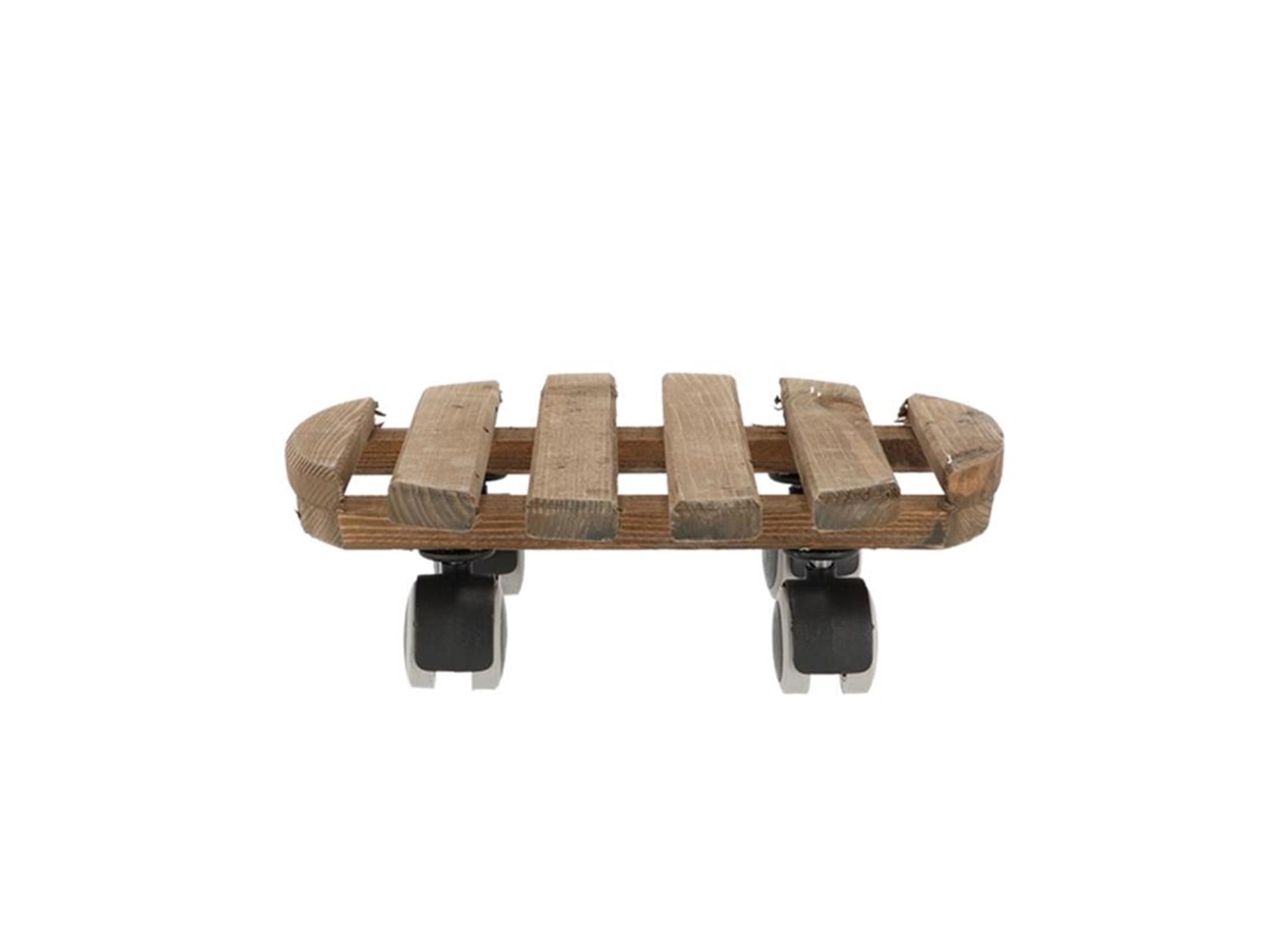 Esschert design plantentrolley bruin rond indoor ã˜29cm