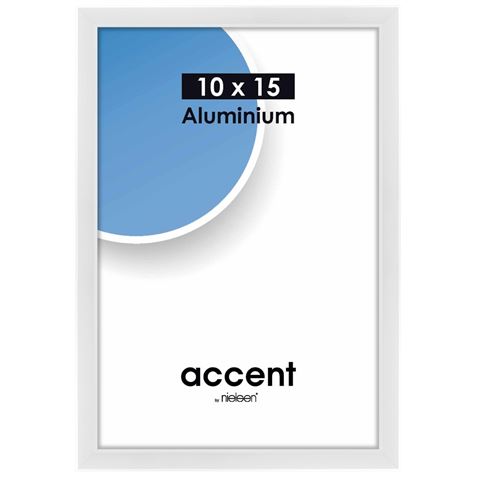 Nielsen design nielsen fotolijst 51239 accent glanzend wit 10x15 cm
