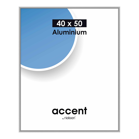 Nielsen design nielsen fotolijst 52524 accent mat zilver 40x50 cm