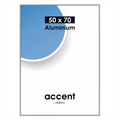 Nielsen design nielsen fotolijst 52724 accent mat zilver 50x70 cm