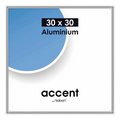 Nielsen design nielsen fotolijst 54123 accent glanzend zilver 30x30 cm