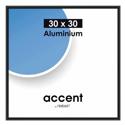 Nielsen design nielsen fotolijst 54126 accent zwart 30x30 cm