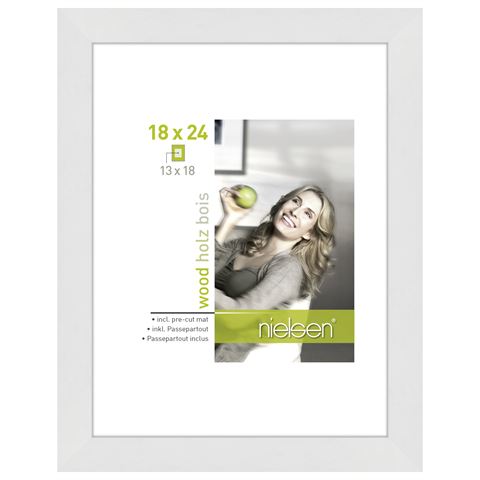 Nielsen design nielsen fotolijst 8988042 apollon wit 18x24 13x18 cm
