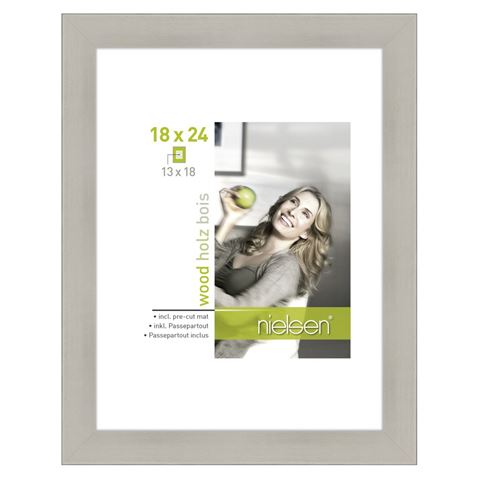 Nielsen design nielsen fotolijst 8988045 apollon zilver 18x24 13x18 cm