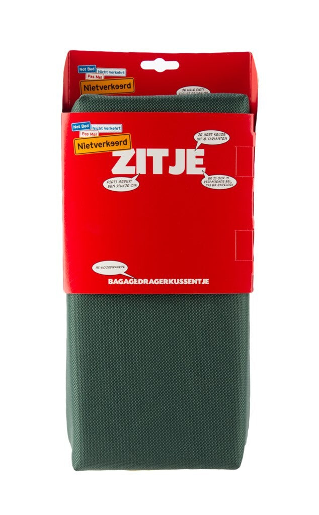 NotWrong Sitzkissen für Gepäckträger, dunkelgrün