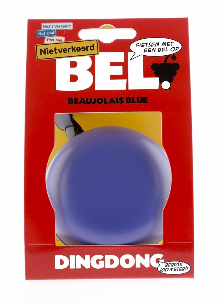 NietVerweerd bell 80mm ding dong beaujolais blue