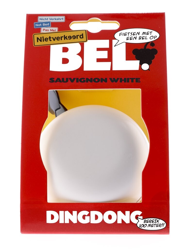 Fahrradklingel Ding-Dong NotWrong ø80mm - Sauvignonweiß