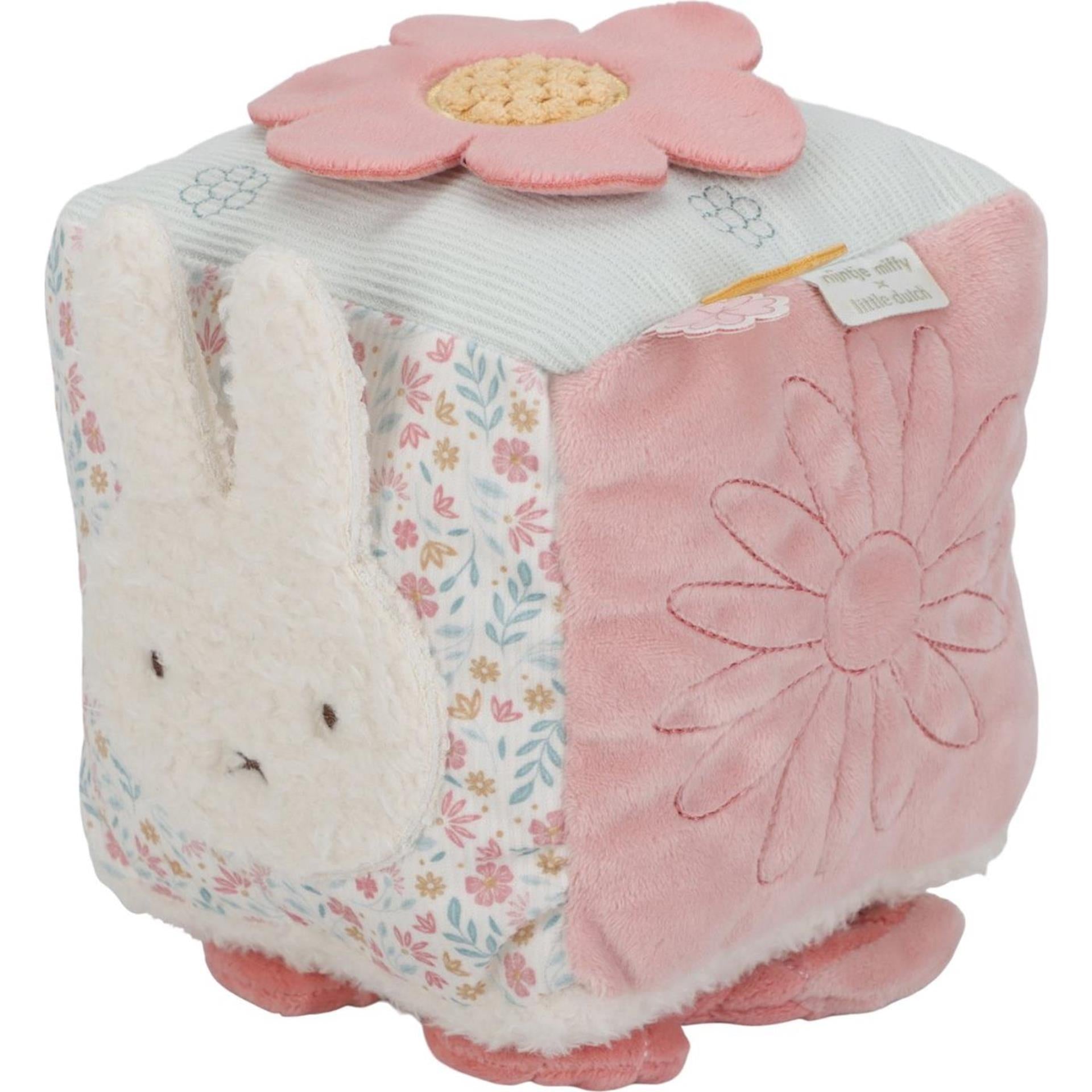 Little dutch nijntje x lucky soft activiteitenkubus - blossom