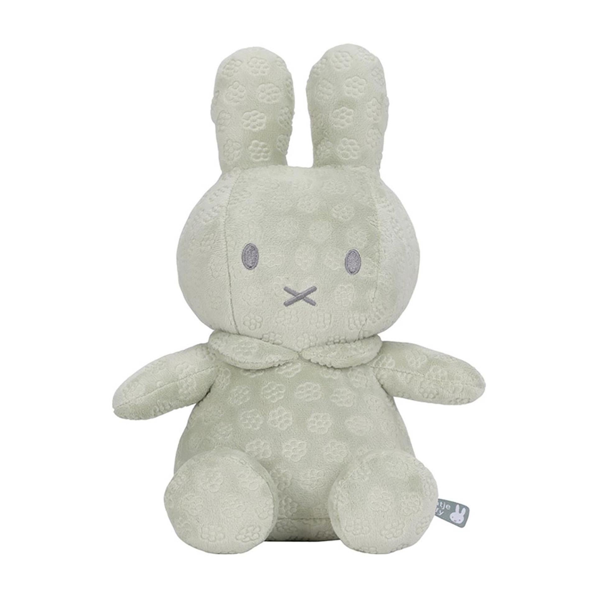 Little dutch nijntje knuffel 30cm green flower grs