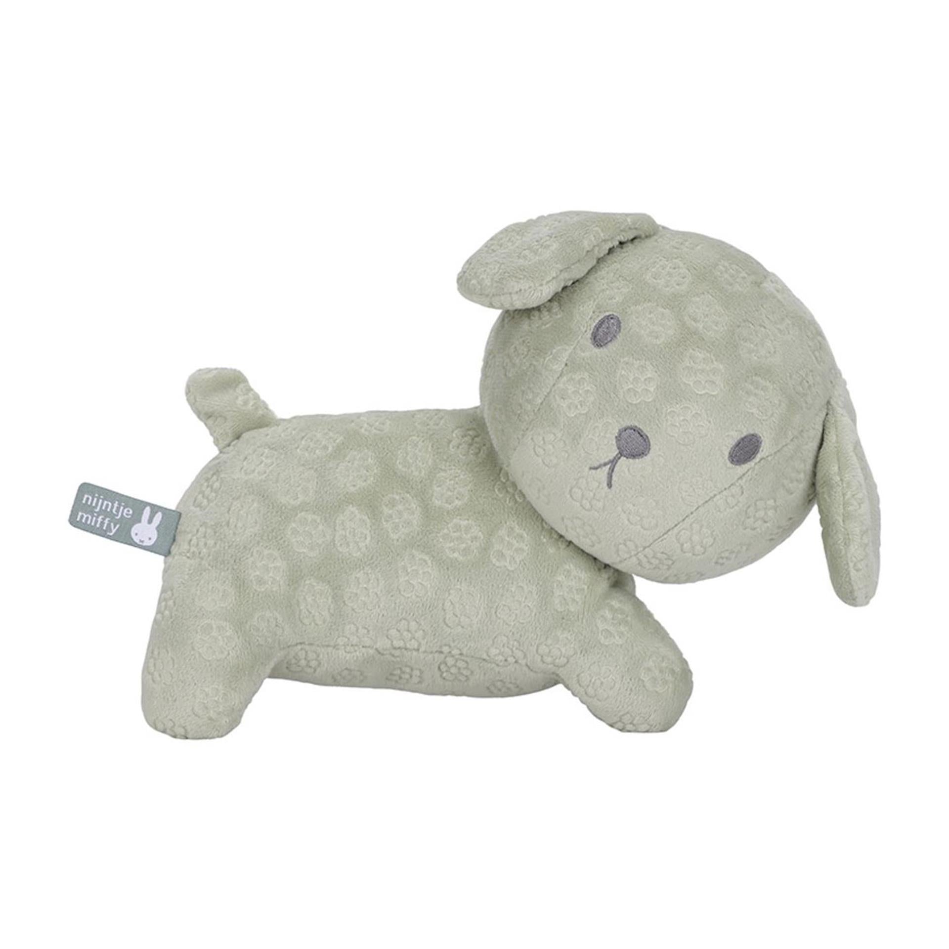 Little dutch snuffie knuffel 25cm green flower